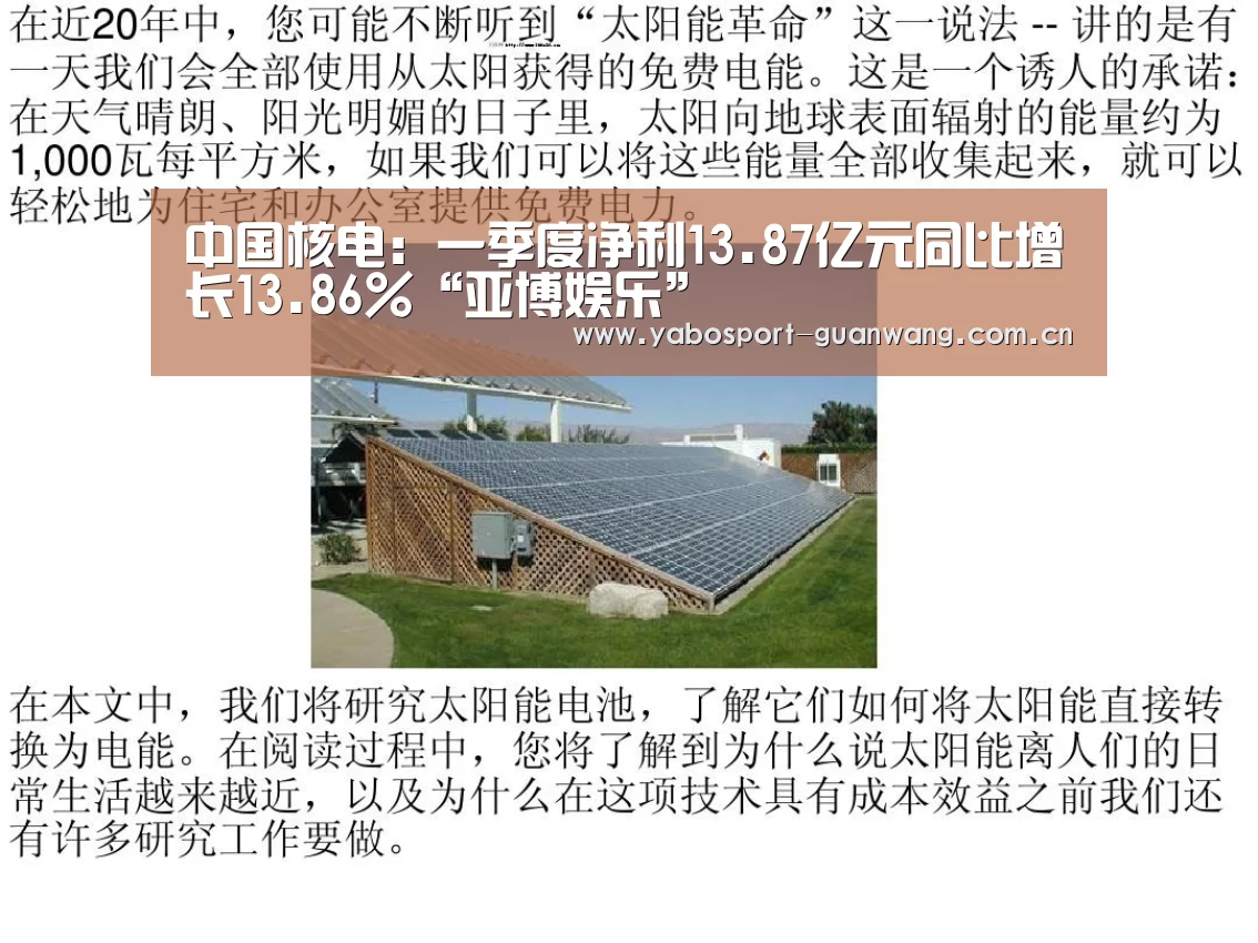 中国核电:一季度净利13.87亿元同比增长13.86%“亚博娱乐”(图2) 亚博登录