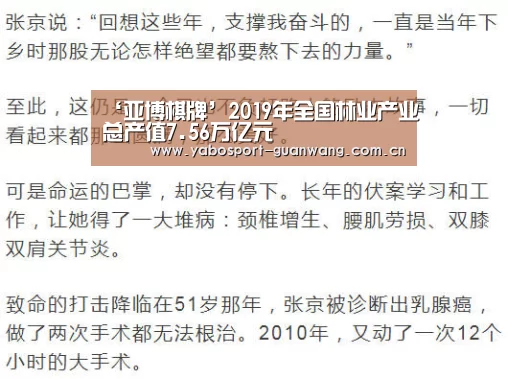 ‘亚博棋牌’2019年全国林业产业总产值7.56万亿元(图3) 亚博登录
